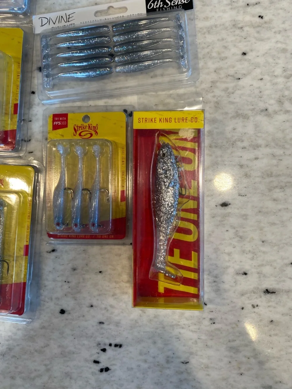 Brand New Assorted Fishing Lures and Soft Baits Bundle - Strike King, 6th Sense - Picture 6 of 7